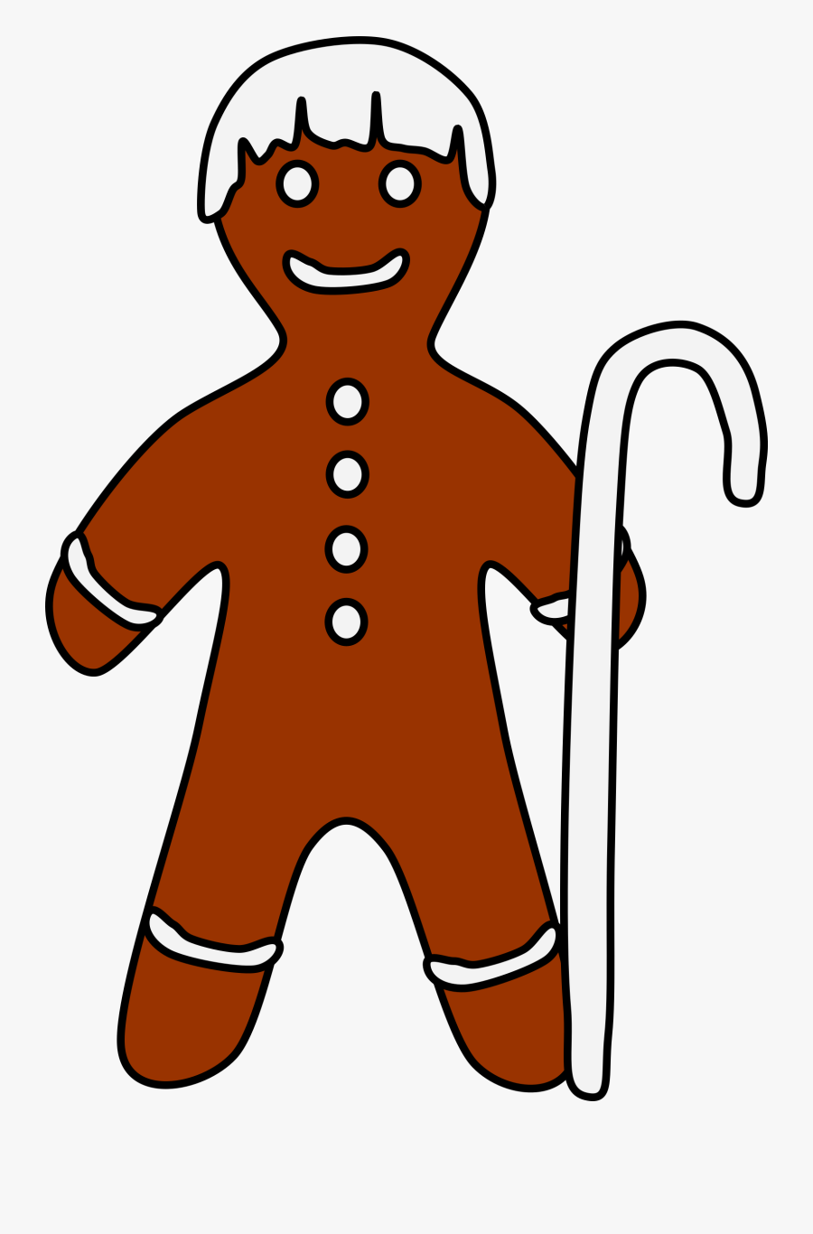 Gingerbread Clipart Pet - Pepparkaksgubbe Tecknad, Transparent Clipart