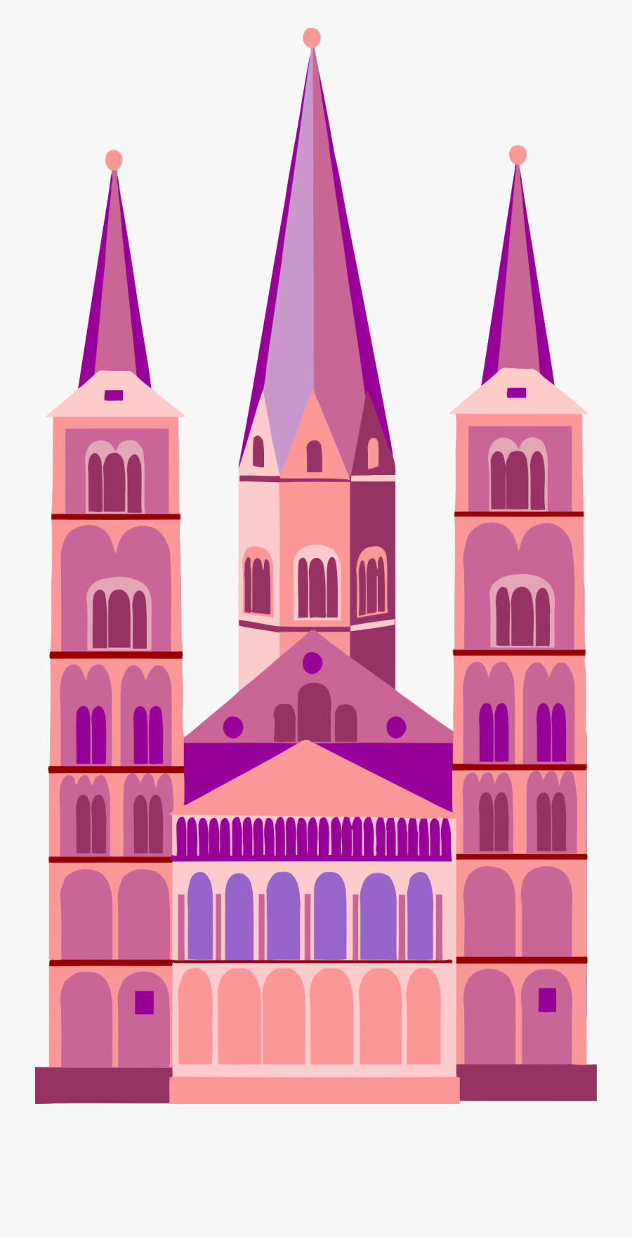 Fairytale Castle - Iglesia Rosa, Transparent Clipart