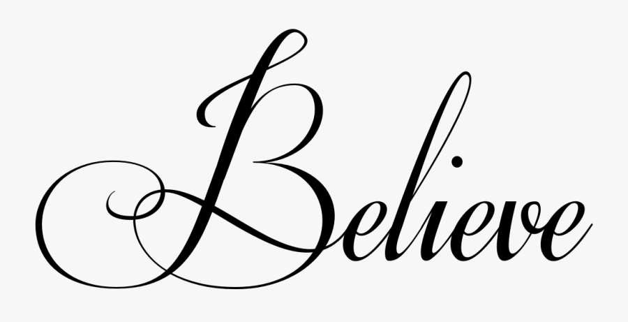 Believe Tattoo In Respective Font - Baby Shower Text Png, Transparent Clipart
