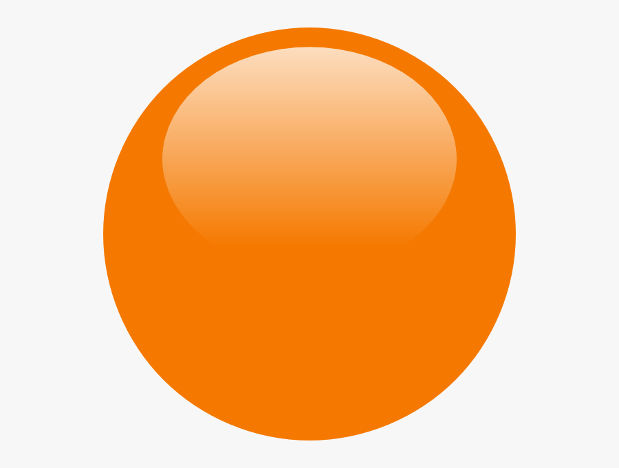 Button Svg Clip Arts - Orange Circle Icon Png, Transparent Clipart