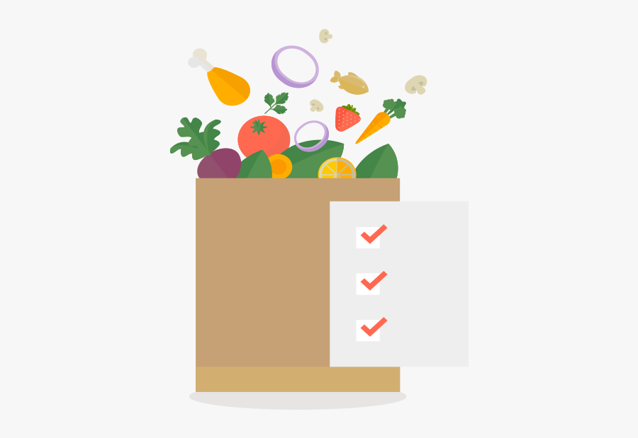 Your Grocery Checklist - Illustration, Transparent Clipart