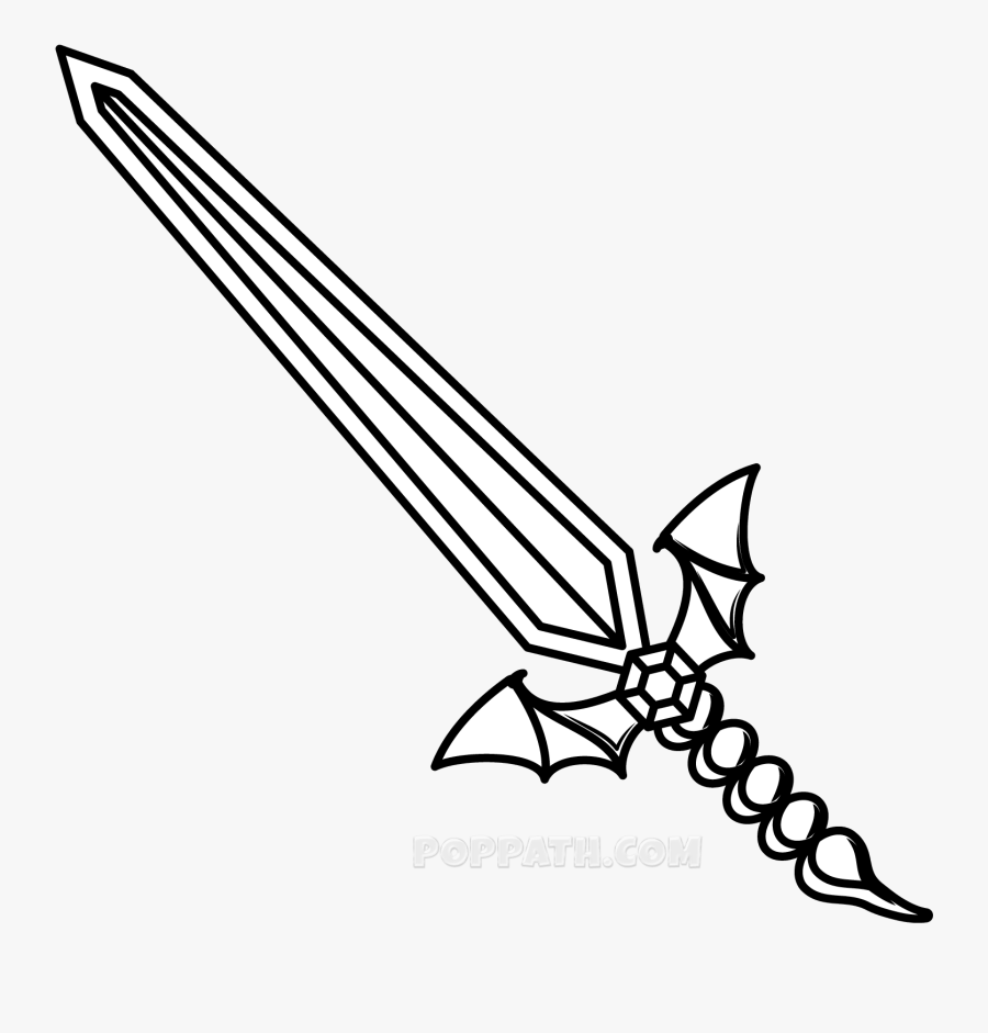 Keeping Sword Nowadays Is Of Massive Respect And Not - Line Art, Transparent Clipart