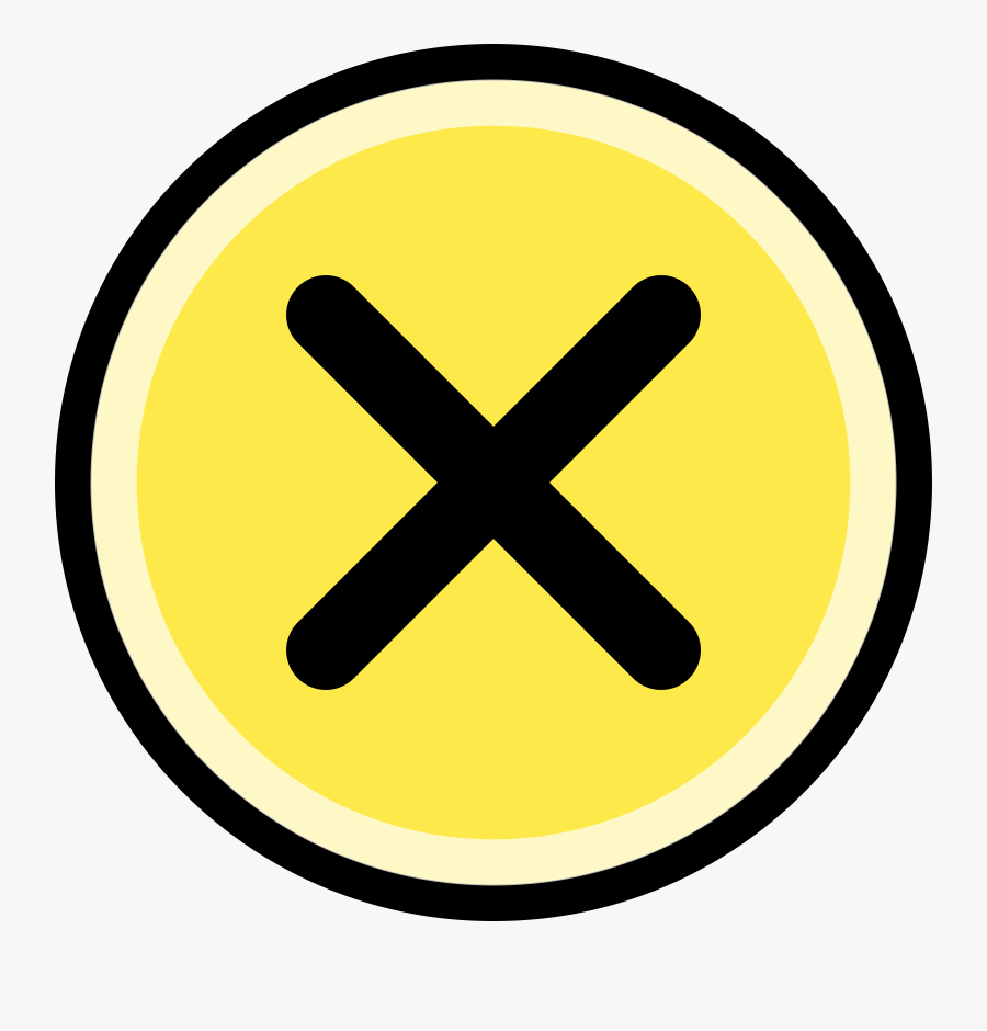 Cancel/no, Round, Yellow Clip Free Library - Clip Art Railroad Sign, Transparent Clipart