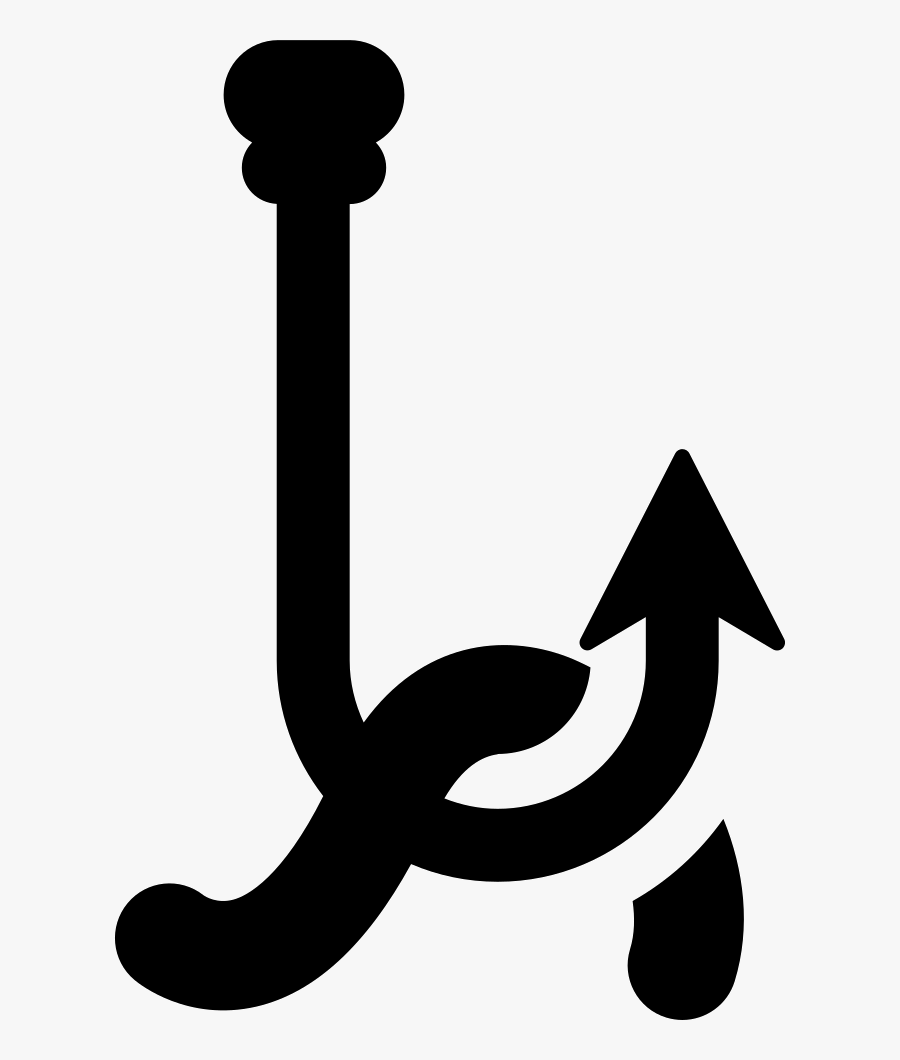 Worm Fish Hook Clip Art, Transparent Clipart