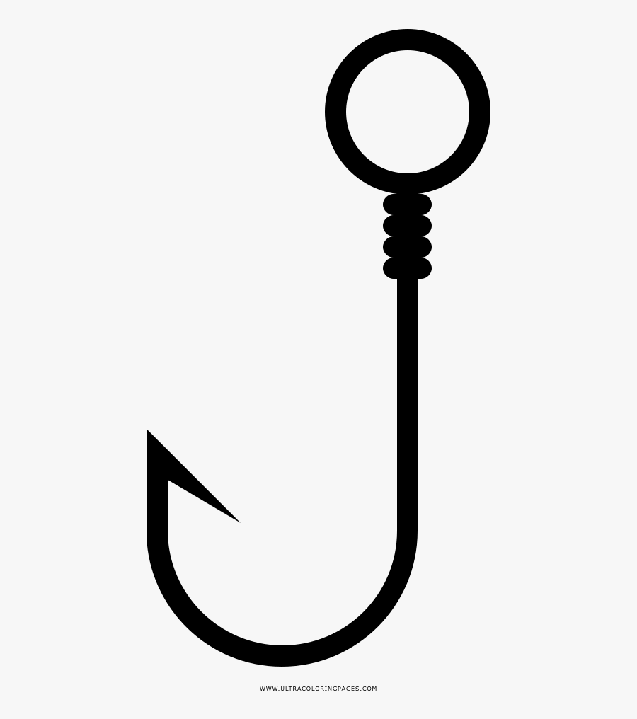 Fishing Hook Coloring Page , Free Transparent Clipart - ClipartKey