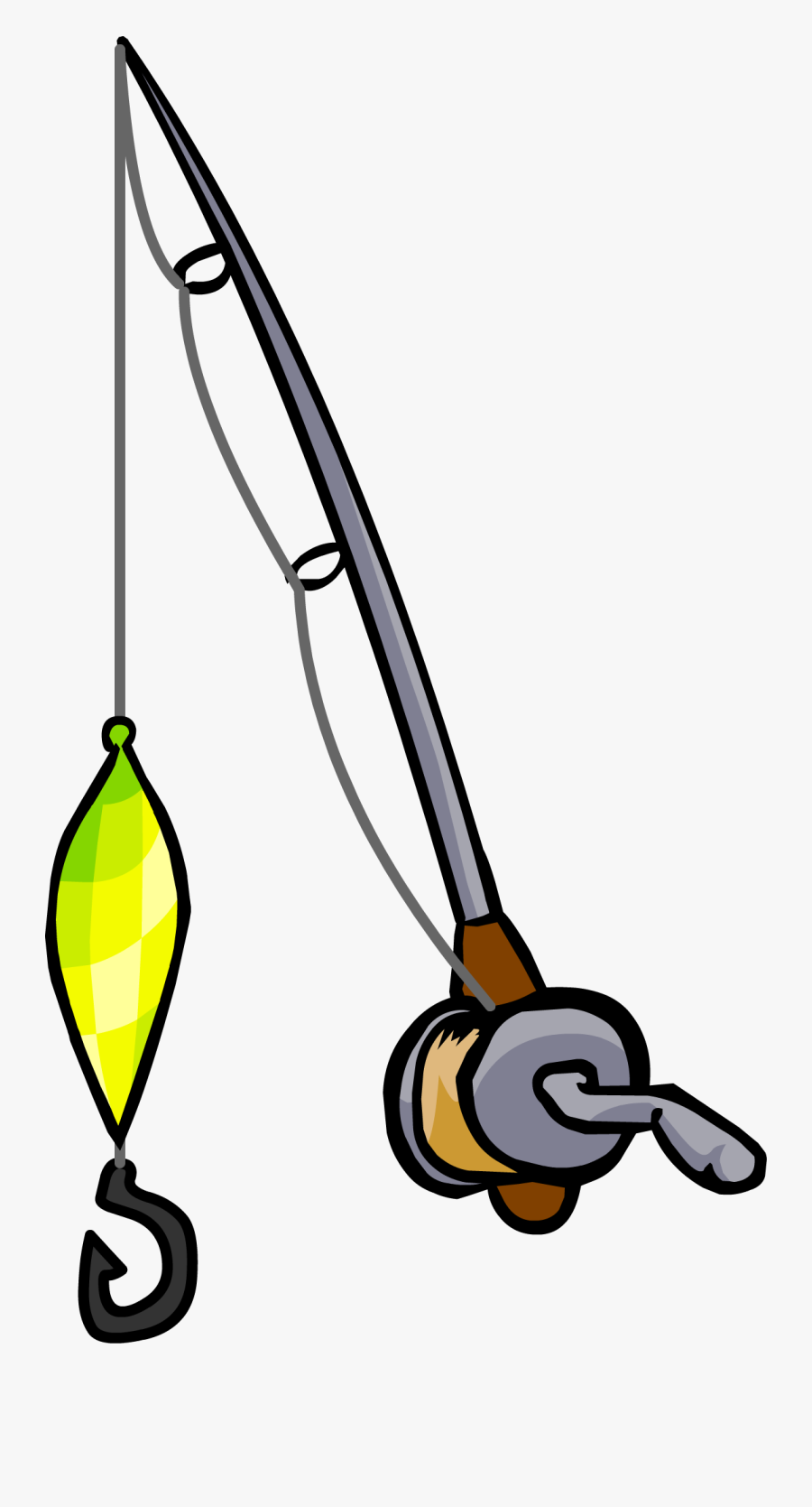 Club Penguin Rewritten Wiki - Fishing Pole Drawing Easy, Transparent Clipart