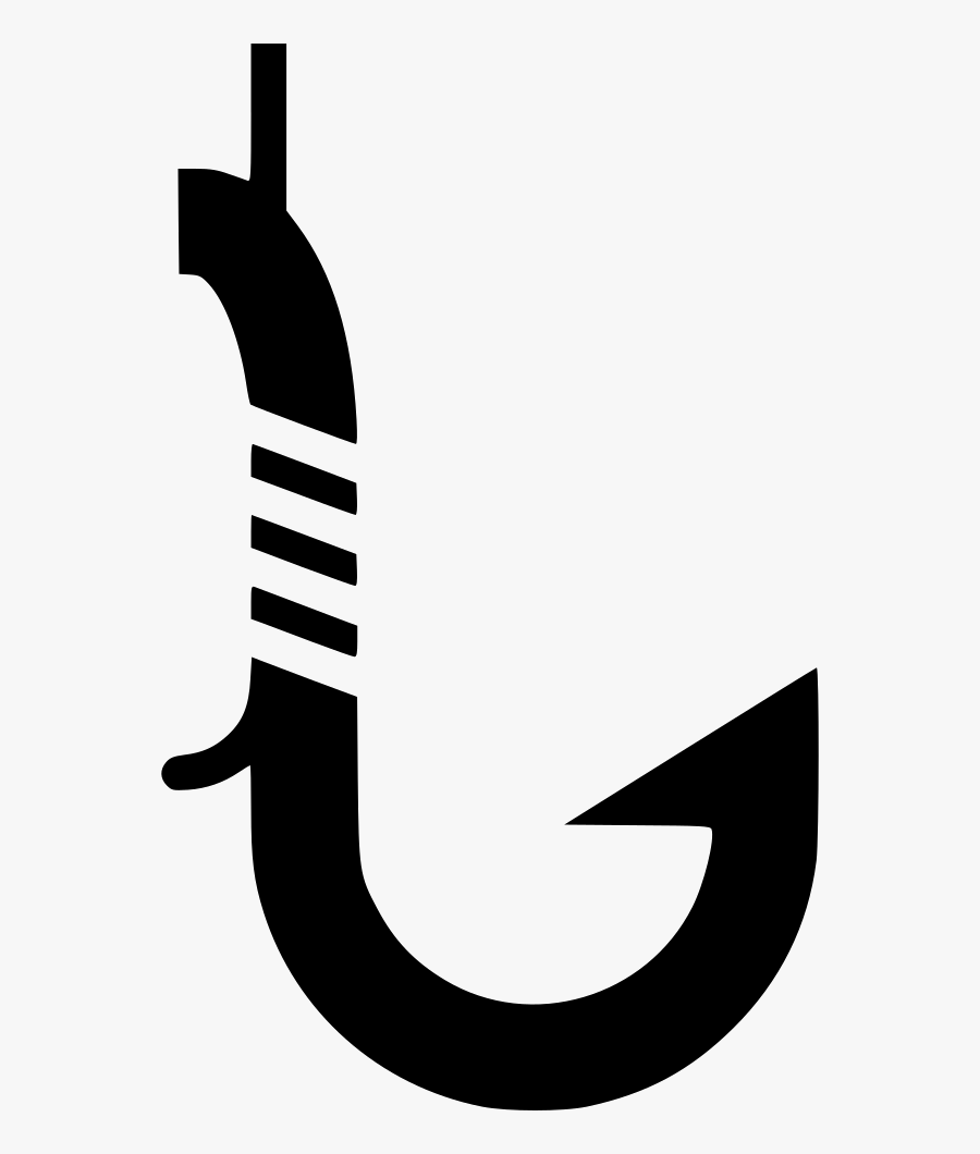 Fish Hook - Illustration, Transparent Clipart