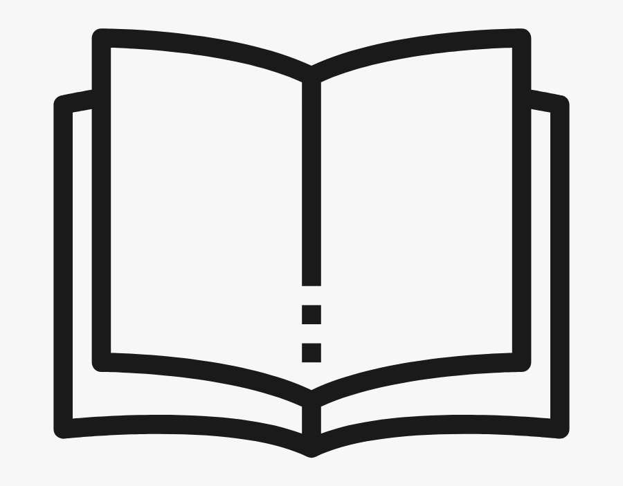 Book Black And White Logo, Transparent Clipart