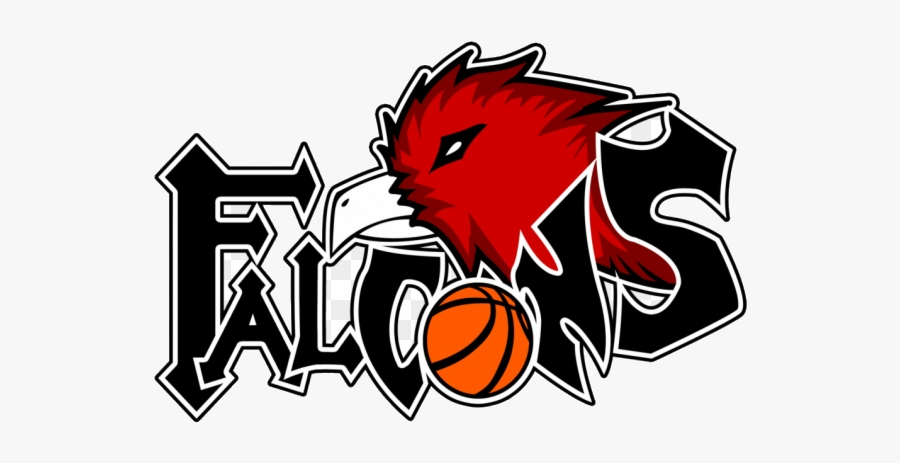 Atlanta Falcons Falcon Clipart Logo Basketball Transparent - Red Falcon Logo Design, Transparent Clipart
