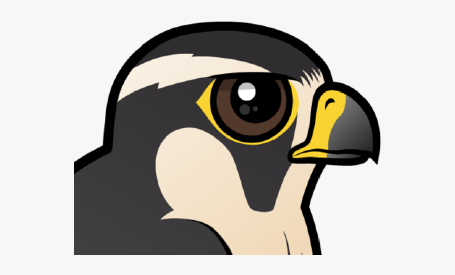 Falcon Clipart Large Bird - Gyrfalcon Cartoon, Transparent Clipart