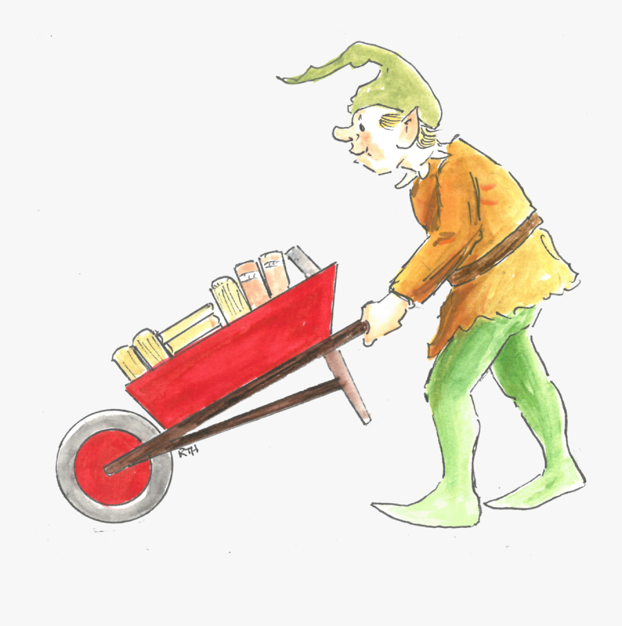 Books By The Barrow - Cartoon, Transparent Clipart