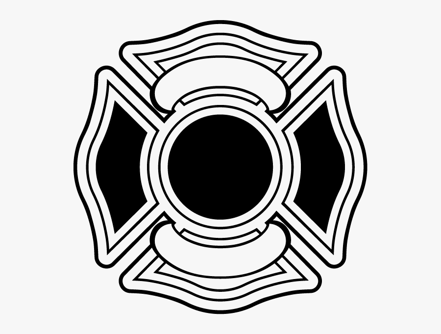 Maltese Cross Malta Maltese Dog Firefighter Clip Art - Blank Fire Department Logo, Transparent Clipart