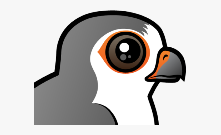 Falcon Clipart Large Bird - Kestrel Cartoon, Transparent Clipart