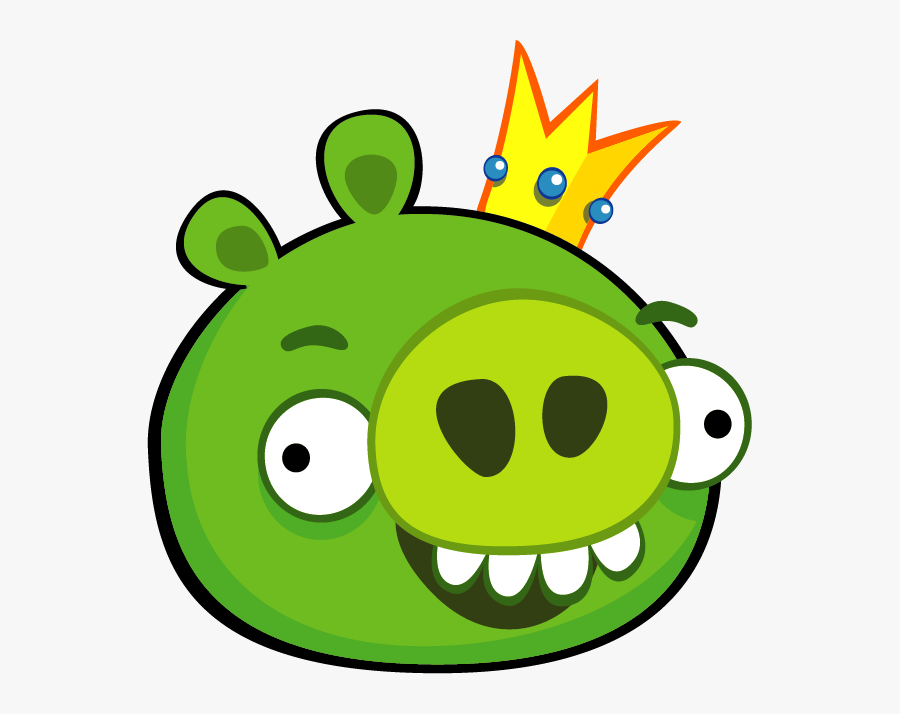 The King Pig Also Known As Smooth Cheeks And Big Bacon - King Pig Angry Birds, Transparent Clipart