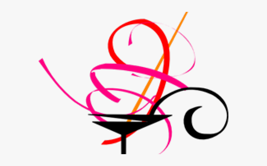 Martini Glass Clipart - Cocktail Glass Black And White, Transparent Clipart