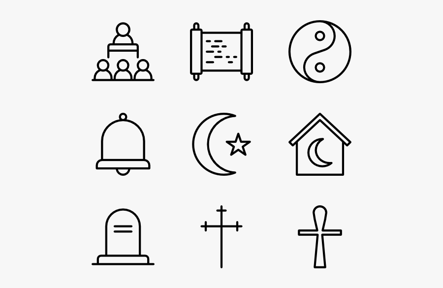 Religion - Laundry Icons, Transparent Clipart