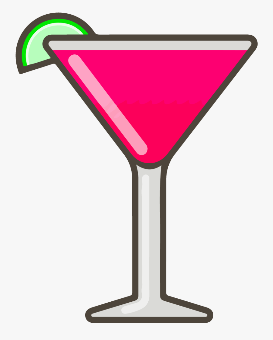 Wine Garnish Download - Png Martini Glass, Transparent Clipart
