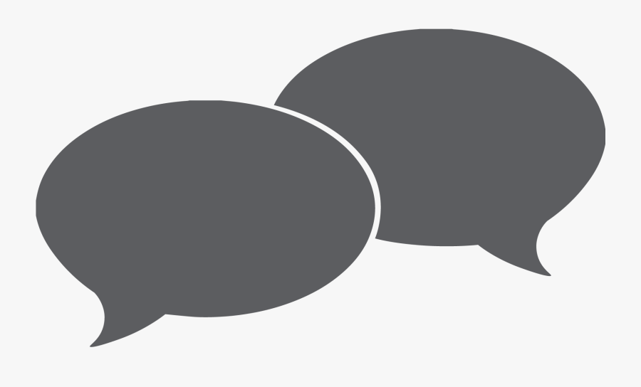 Speech Bubbles Chalk Board - Overlapping Speech Bubbles, Transparent Clipart