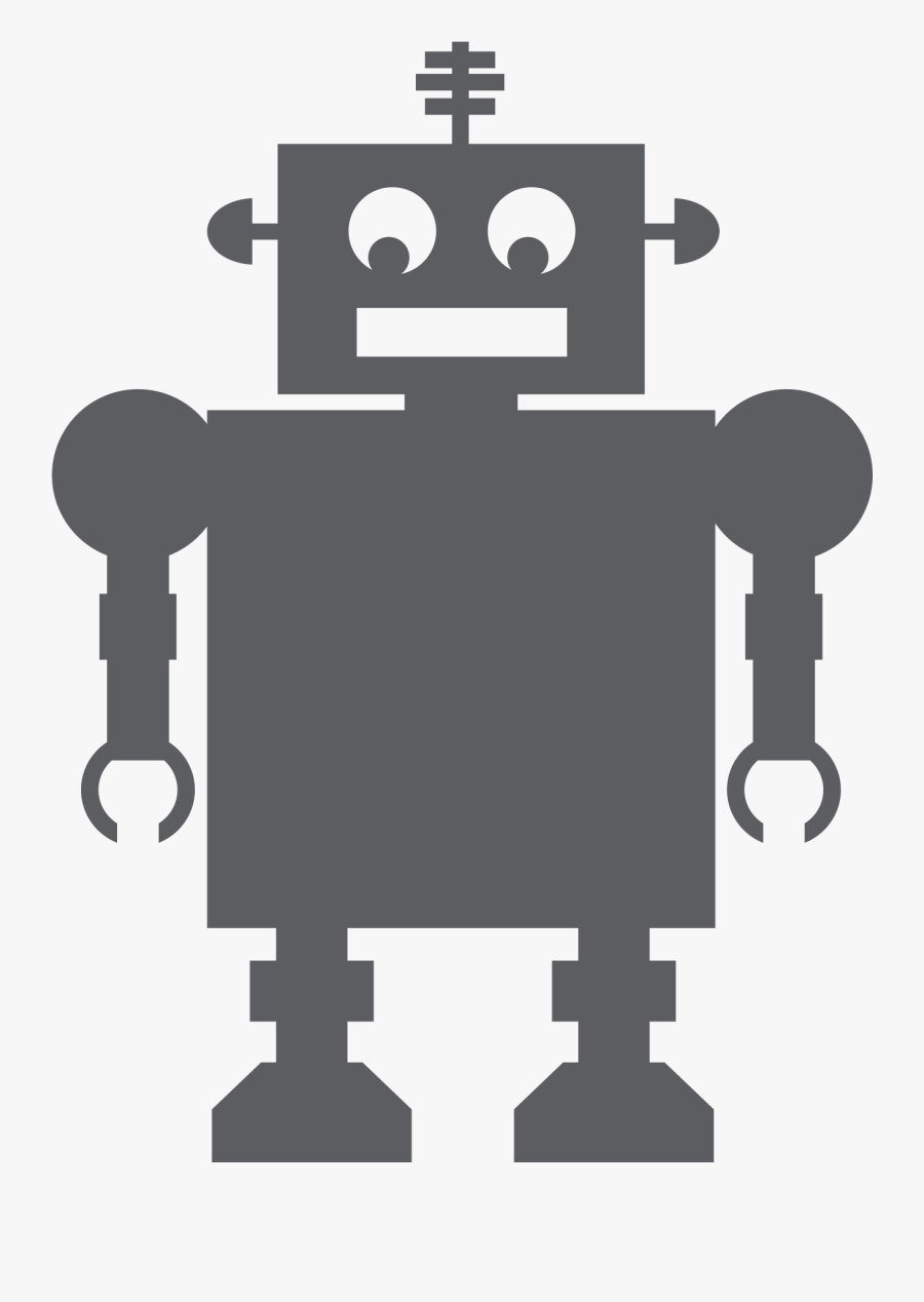 Chalkboard Robot - Krijtbord Robot, Transparent Clipart