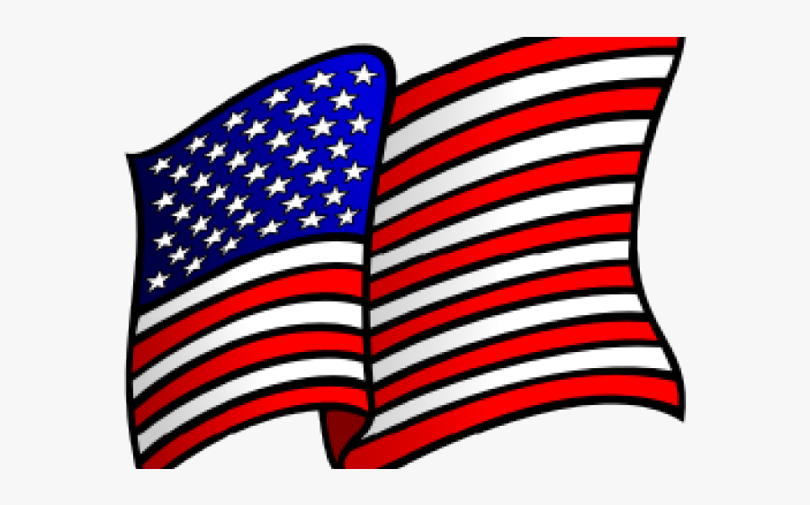 Patriotic Clipart Natural Born Citizen - Transparent American Flag Clip Art, Transparent Clipart