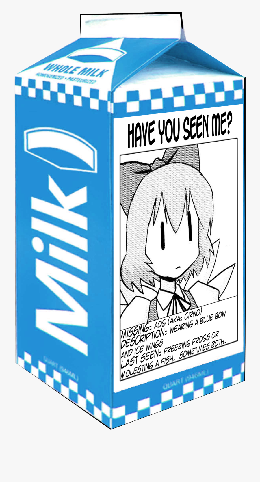 Clip Art Milk Carton Missing Person - Missing Milk Carton Blank, Transparent Clipart