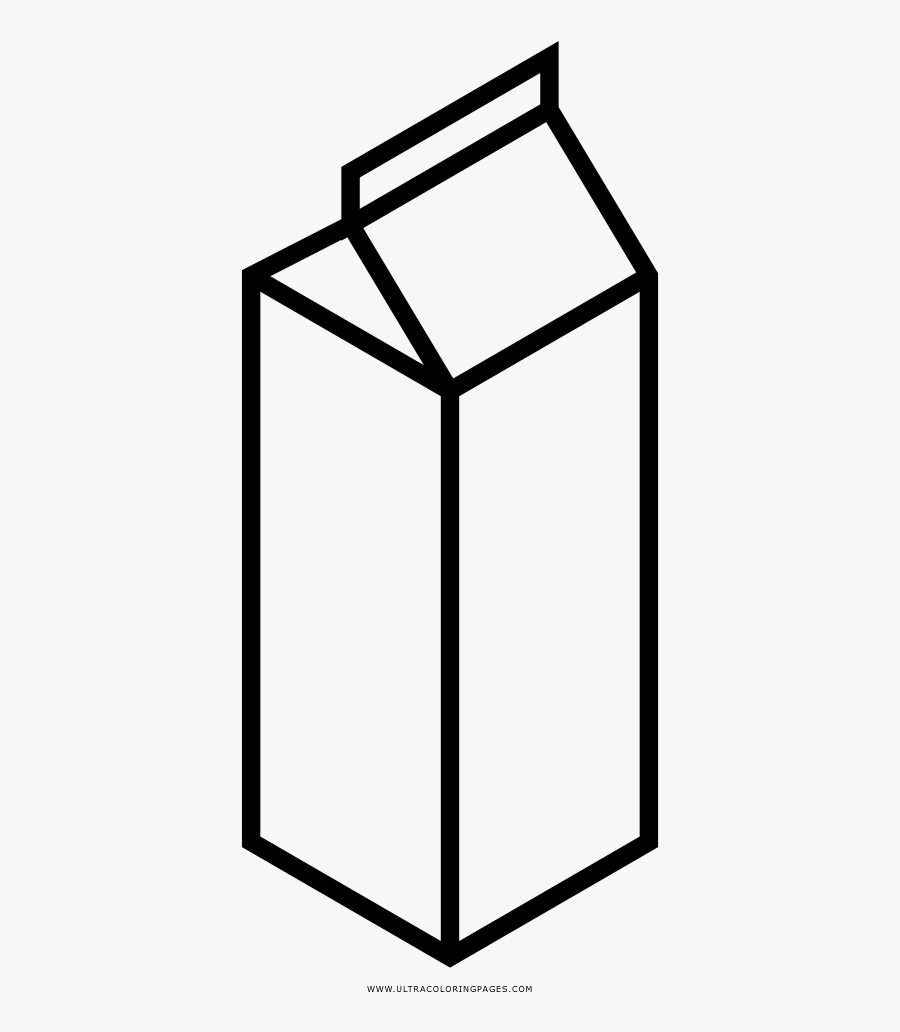 Transparent Milk Carton Clipart - Caixa De Leite Para Colorir, Transparent Clipart
