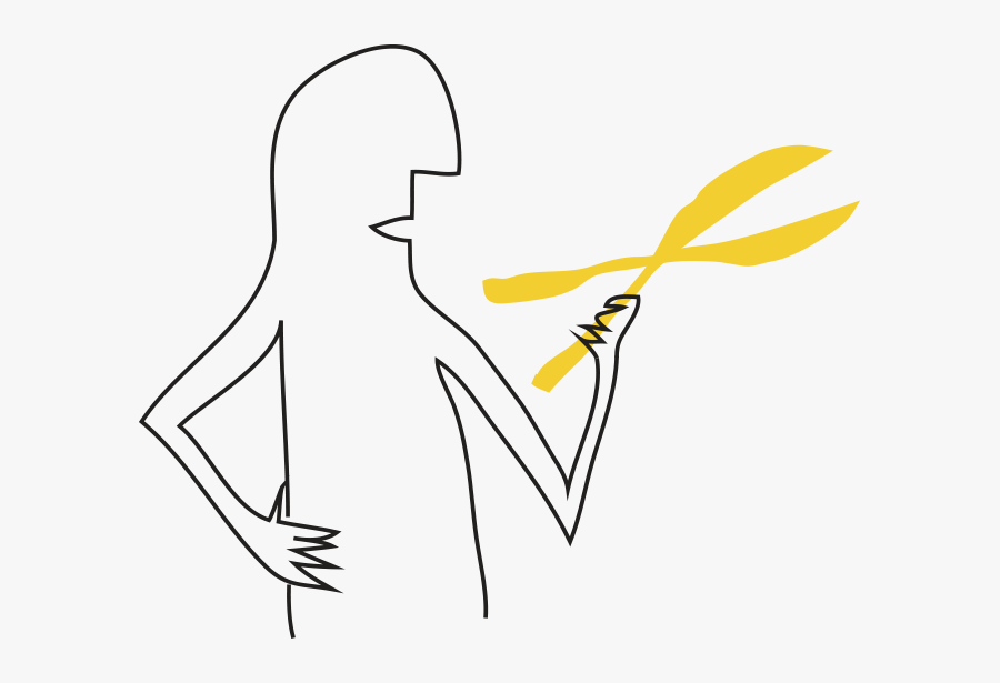 Illustration Of Lawn Care Professional - Line Art, Transparent Clipart