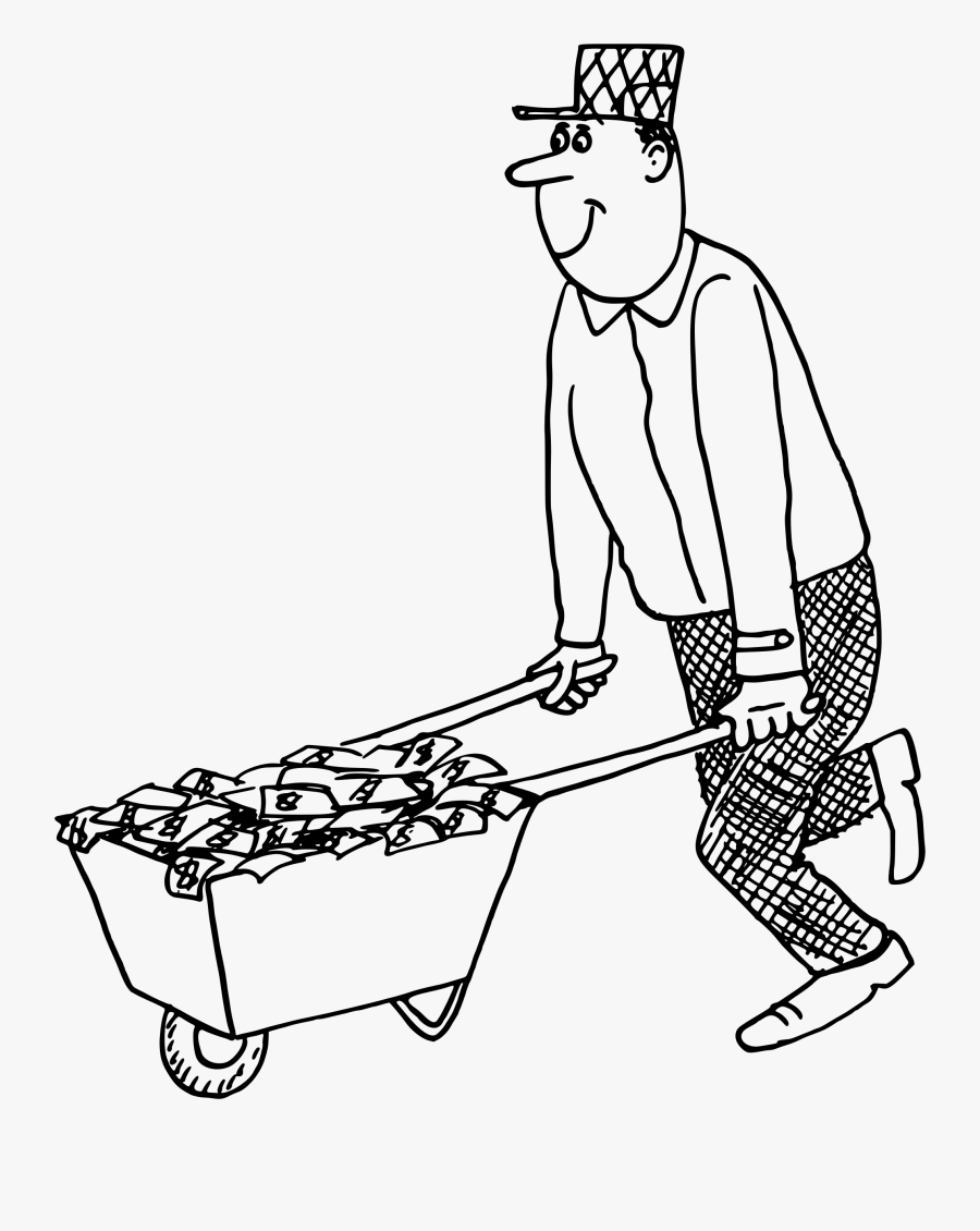 Laughing All The Way To The Bank Clip Arts - Clip Art Wheel Barrow, Transparent Clipart