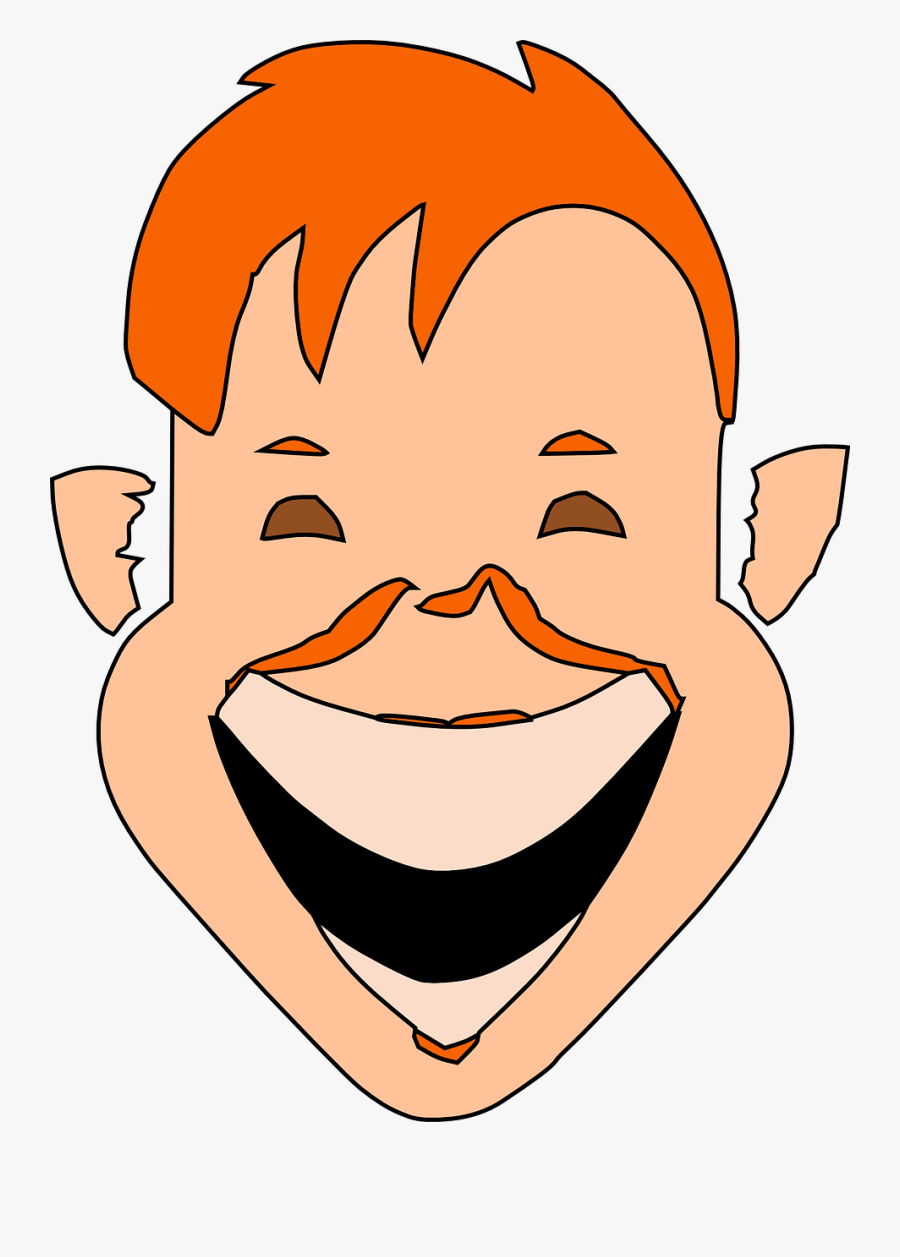 Man Laughing Head Free Picture - Laughing Cartoon Head, Transparent Clipart
