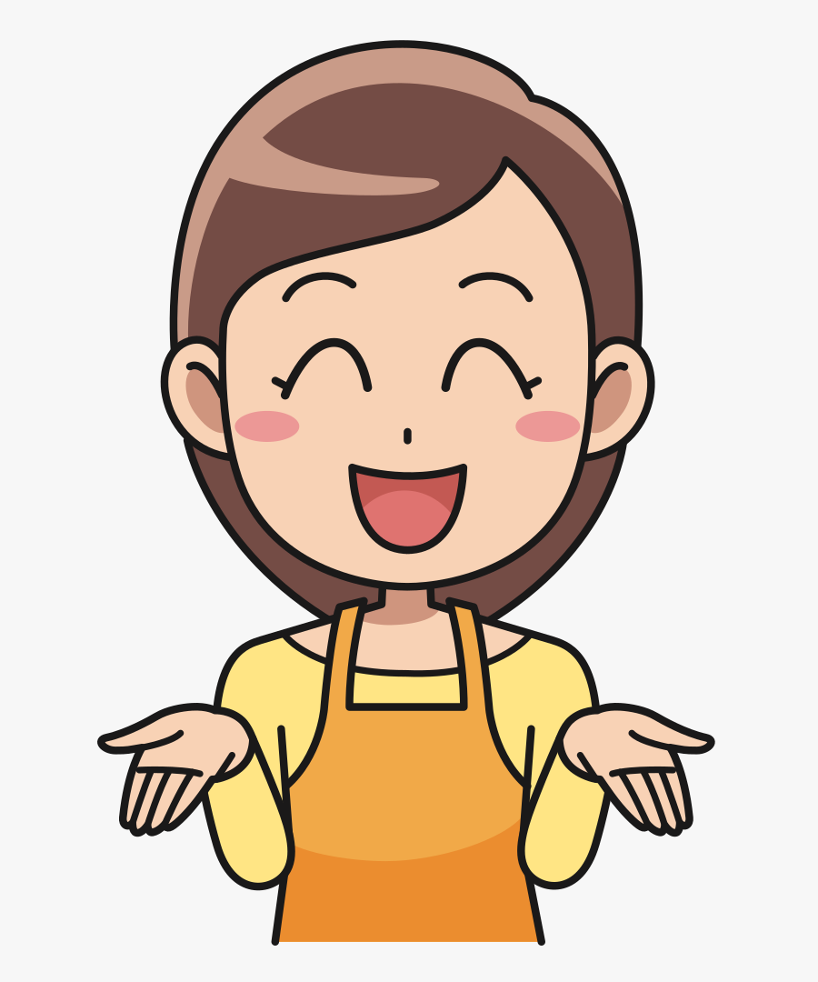 Laughing Woman - Nurse Cartoon, Transparent Clipart