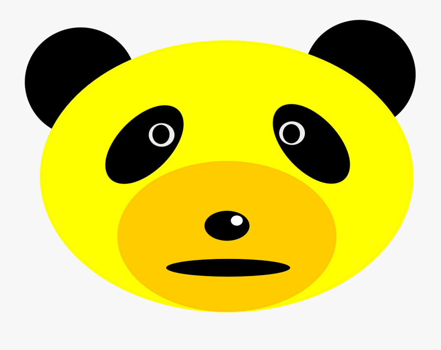 Funny Laughing Face Cartoon 29, Buy Clip Art - Giant Panda, Transparent Clipart