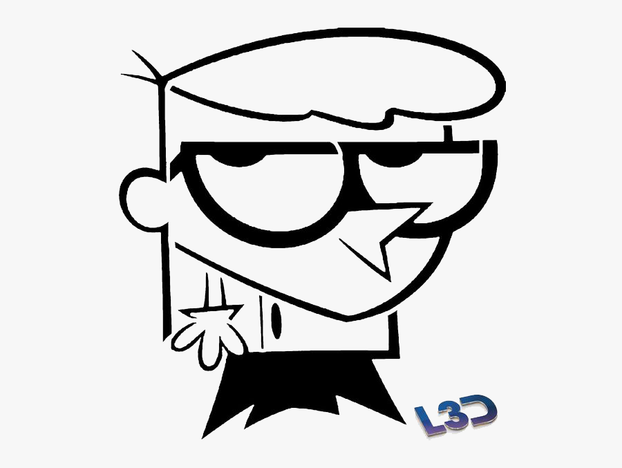 Dexters Laboratory Png Image - Dexter's Laboratory Black And White, Transparent Clipart