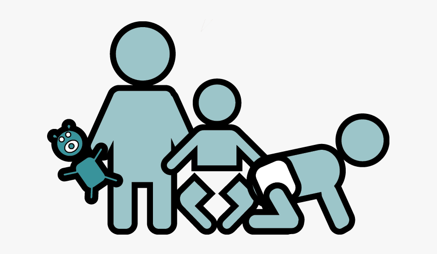 Icons Of A Toddler And Two Babies, Transparent Clipart
