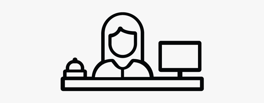 Receptionist, Transparent Clipart