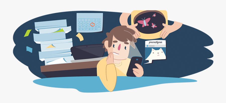 Image Of Person Stressed Out In Bedroom - Exam Stress Png, Transparent Clipart