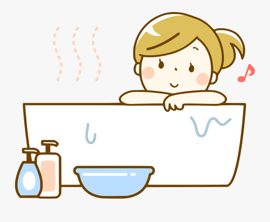 Happy Bath Day - お 風呂 に 入る, Transparent Clipart