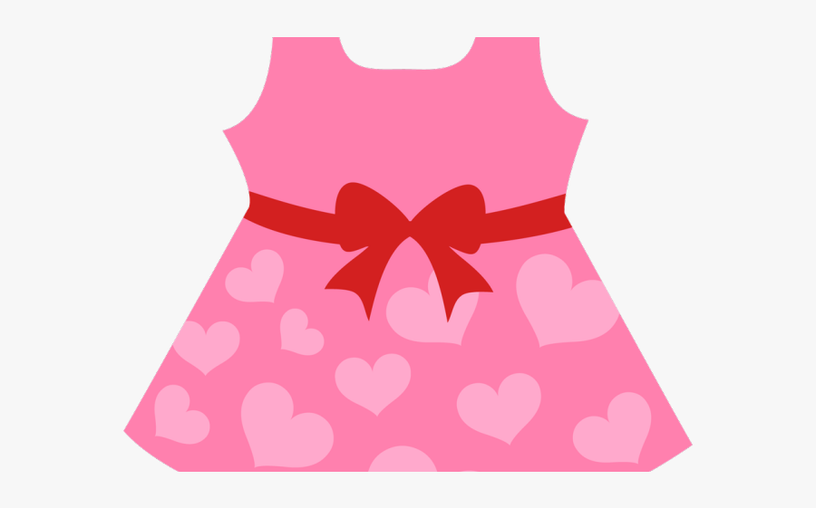 Clip Art Girls Dress Clip Art - Pink Baby Dress Clipart, Transparent Clipart