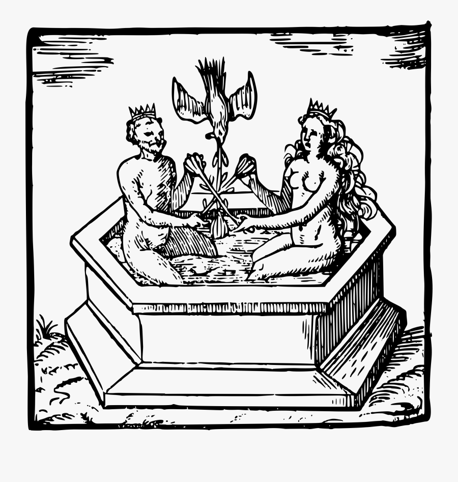 Man And Lady In A Bath Clip Arts - Cartoon, Transparent Clipart