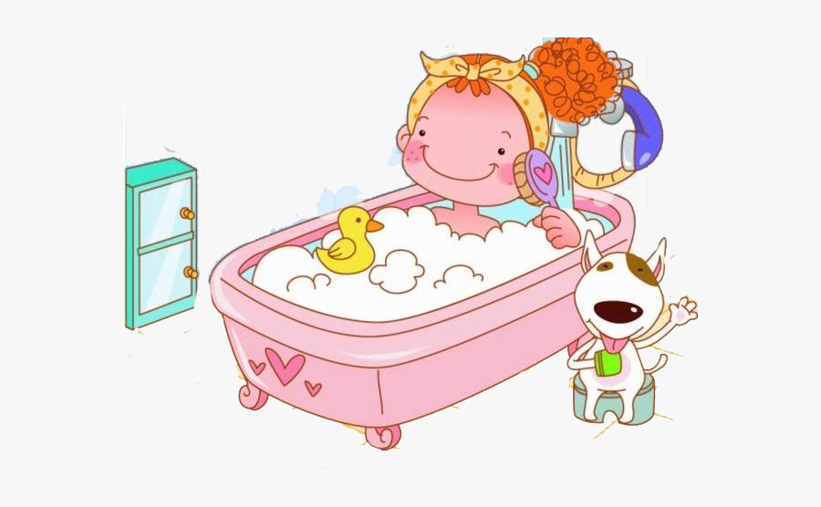 Clip Art Pink Bathtub - Tub Pic Clipart, Transparent Clipart