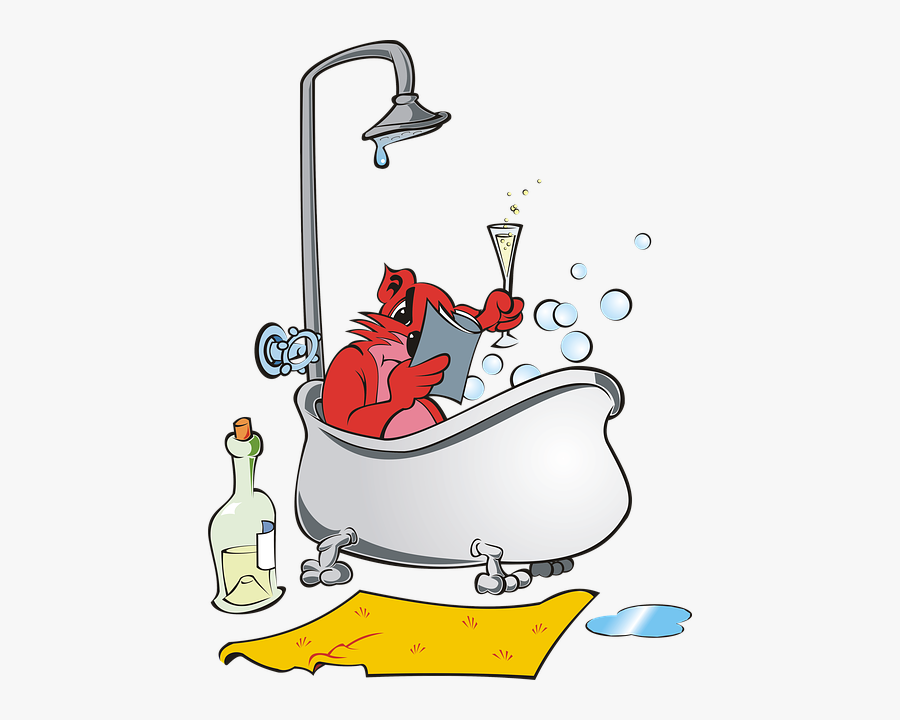 Marmot, Mammal, Rodent, Red, Pink, Bath, Shower, Adobe - Cartoon, Transparent Clipart