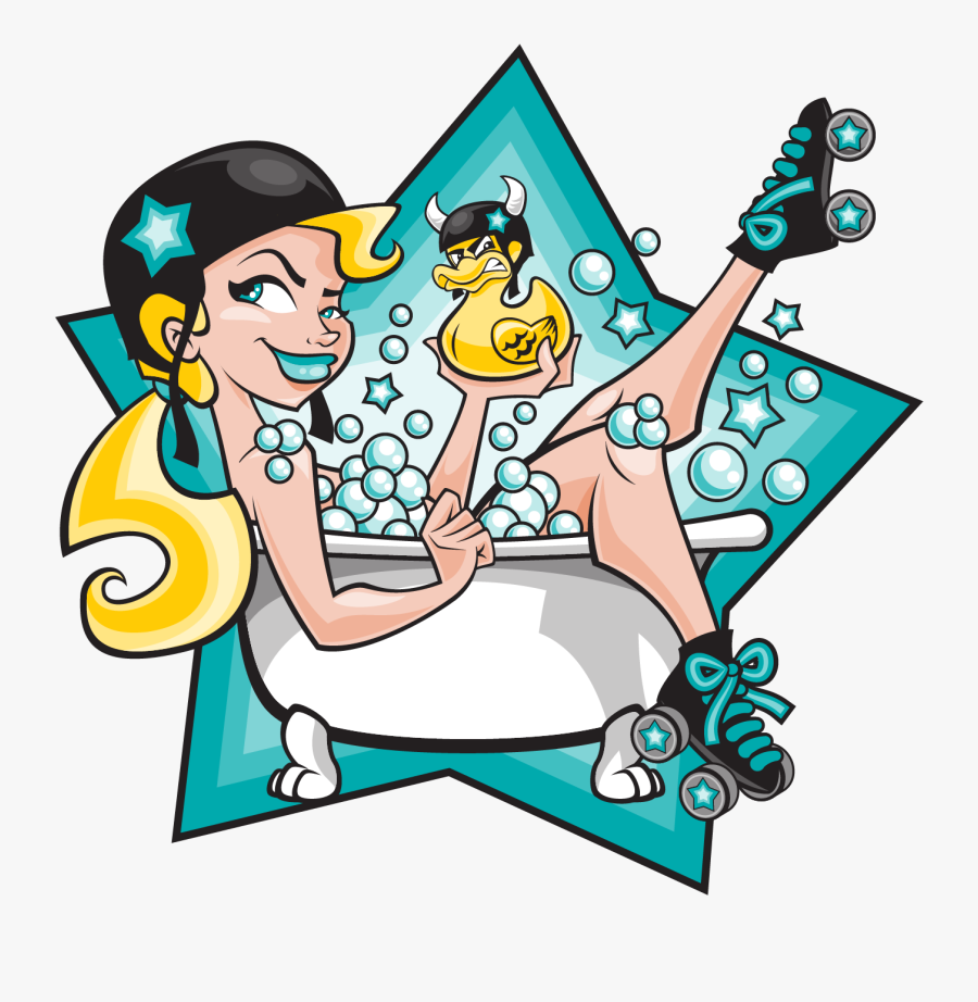 Bath City Roller Girls Logo, Transparent Clipart