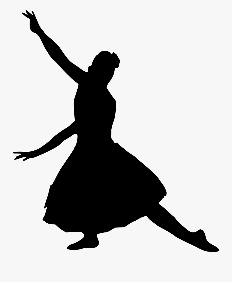 Silhouette Ballet Dancer Performing Arts Clip Art - Performing Silhouette Png, Transparent Clipart