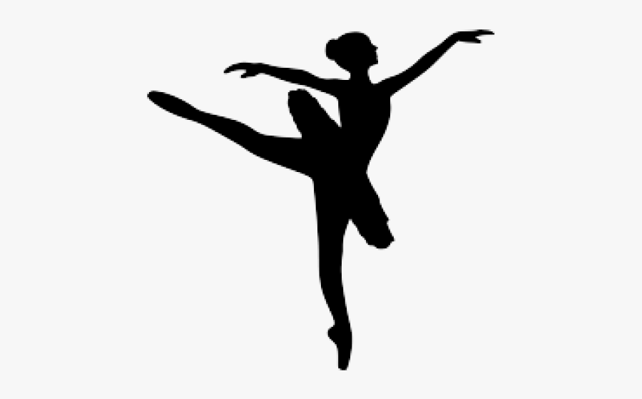 Ballet Dancer Silhouette, Transparent Clipart