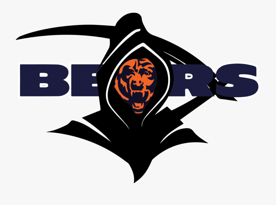 Death Clip Art - Black Chicago Bears Logo, Transparent Clipart