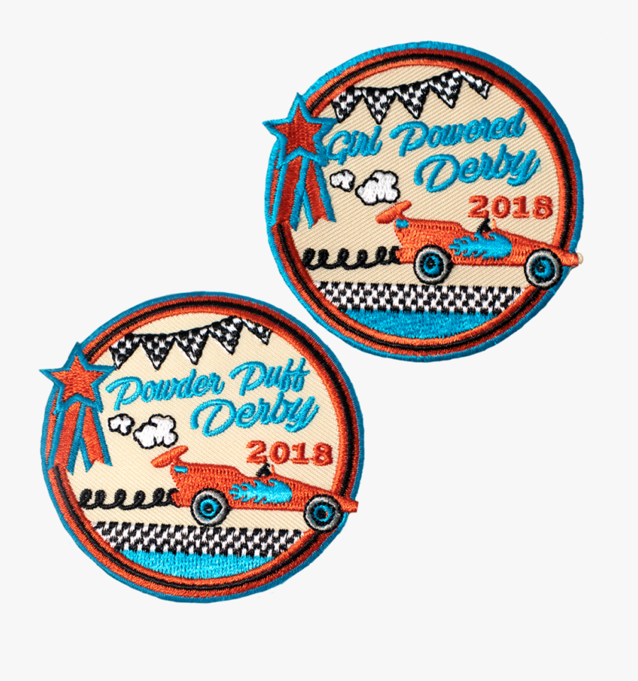 Transparent Pinewood Derby Clipart - Girl Scout Derby Patches, Transparent Clipart