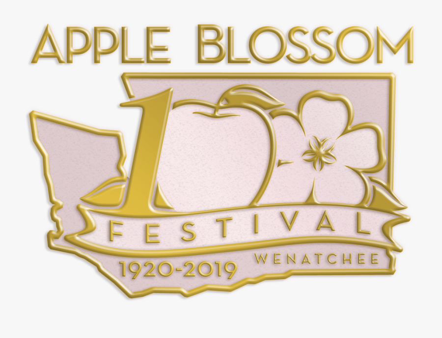 Abf 100 Year Logo Fin Png - Apple Blossom 2019 Wenatchee, Transparent Clipart