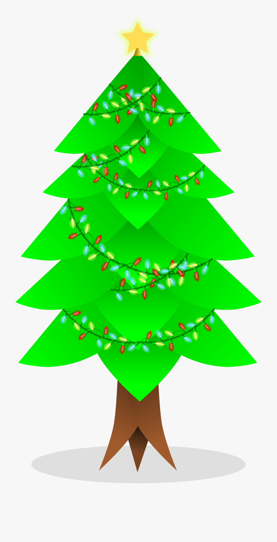 Clipart - Christmas Tree, Transparent Clipart