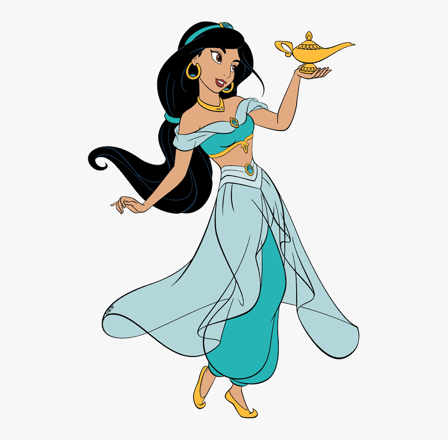 Princess Jasmine With Lamp, Transparent Clipart