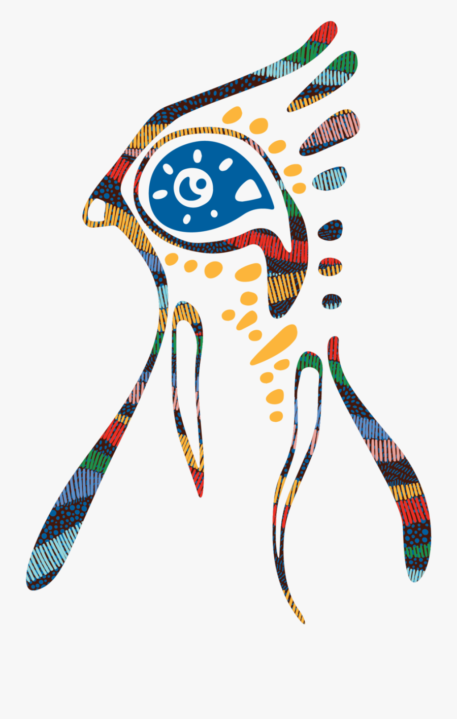 Grouse Pattern Colour Left - Illustration, Transparent Clipart