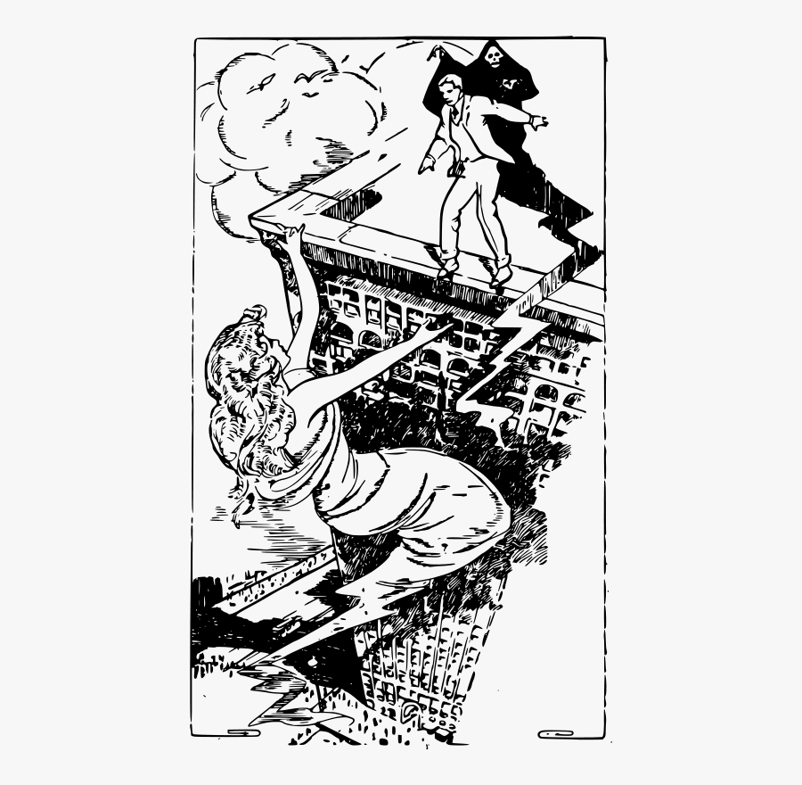 Man &amp - Scenery With A Man Drawing, Transparent Clipart